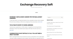 Desktop Screenshot of exchangerecoverysoft.com